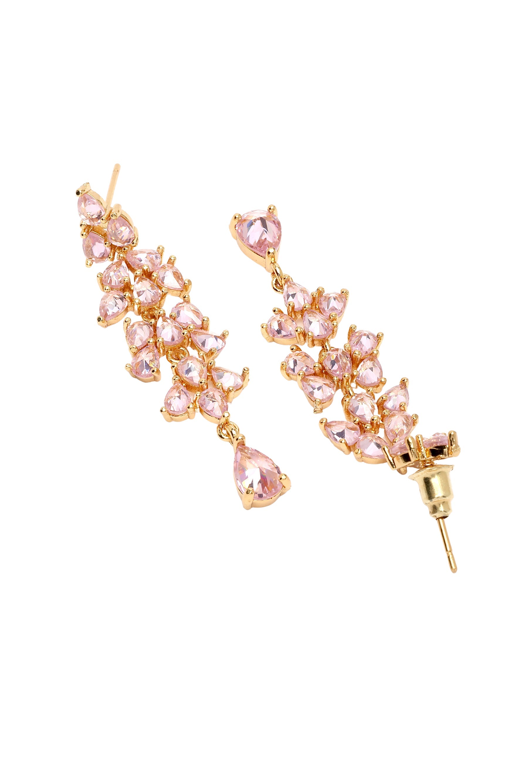 Diva Elegant Leaf Dangle Earrings