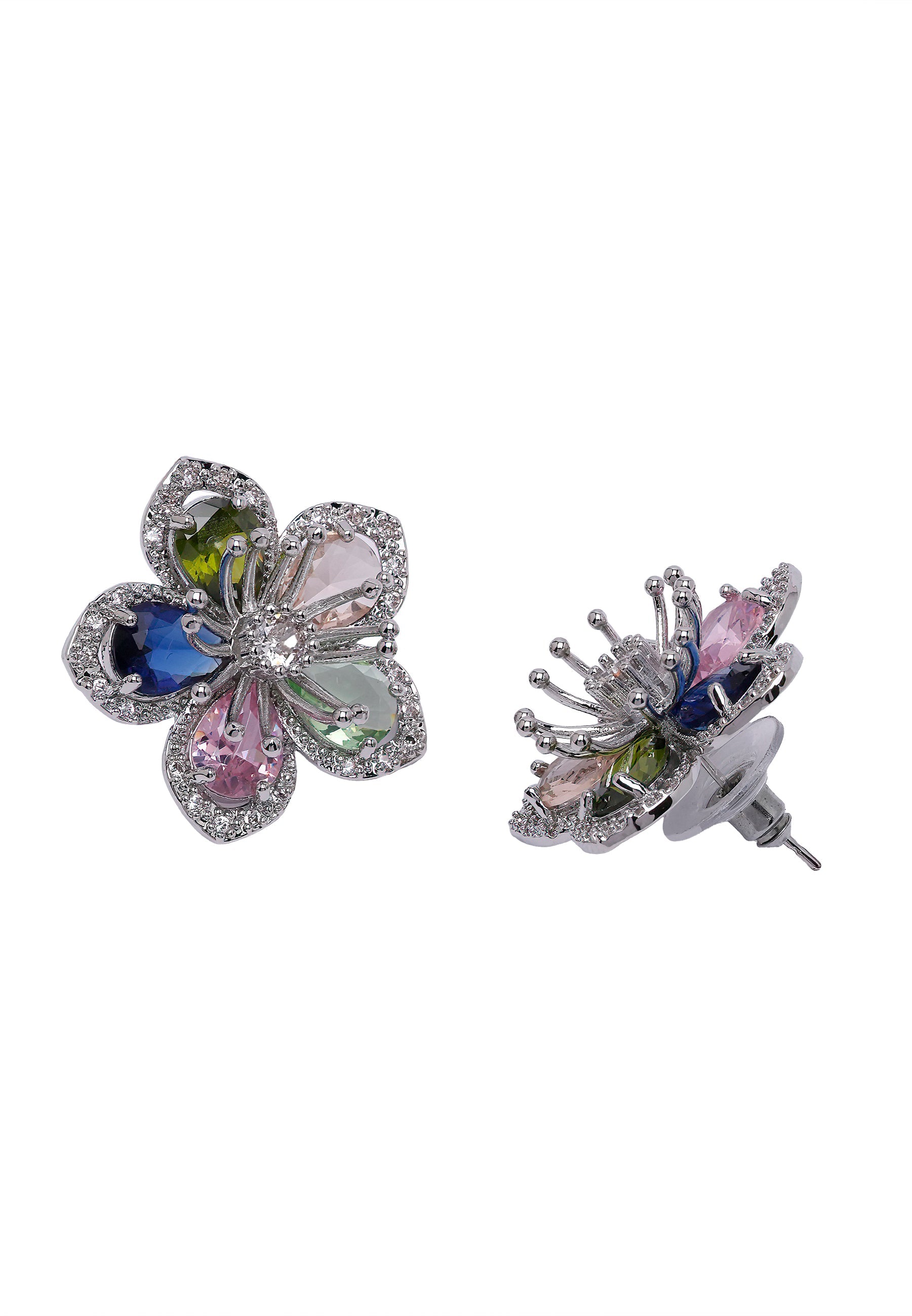 Diva Flower Stud Earrings