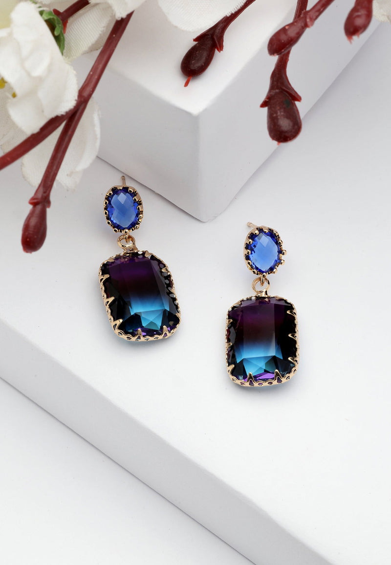 Diva Classy Rectangle Drop Earrings