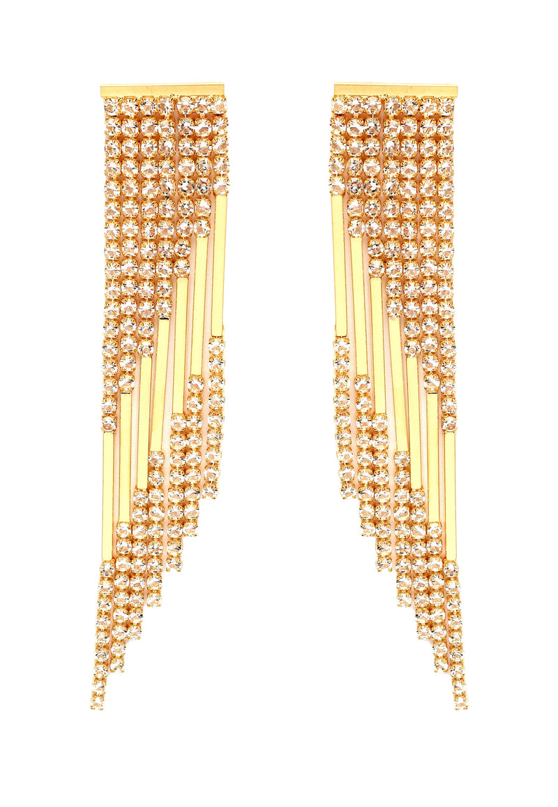 Diva Fringed Drop Party Earrings