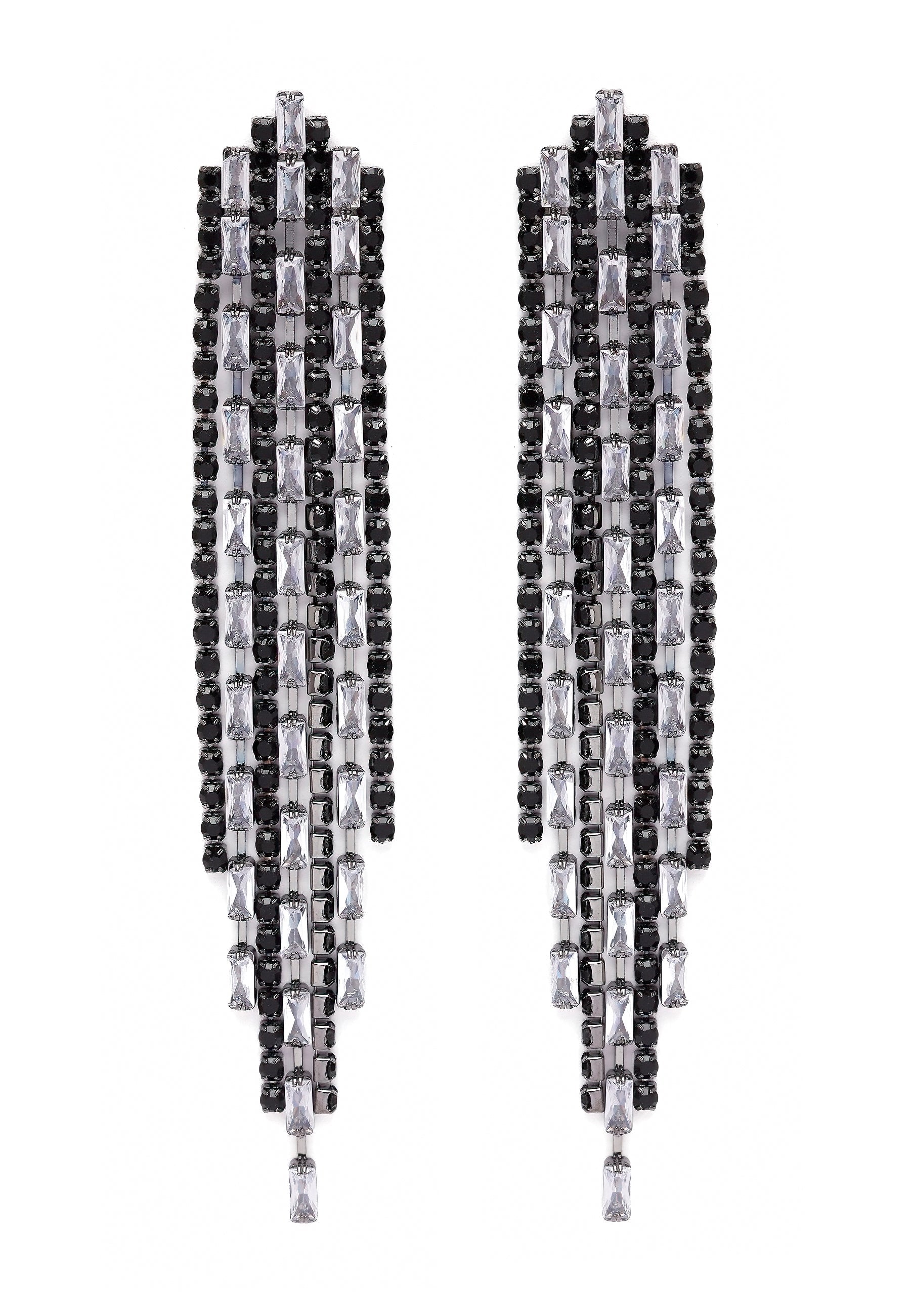 Diva Fringed Dangle Earrings
