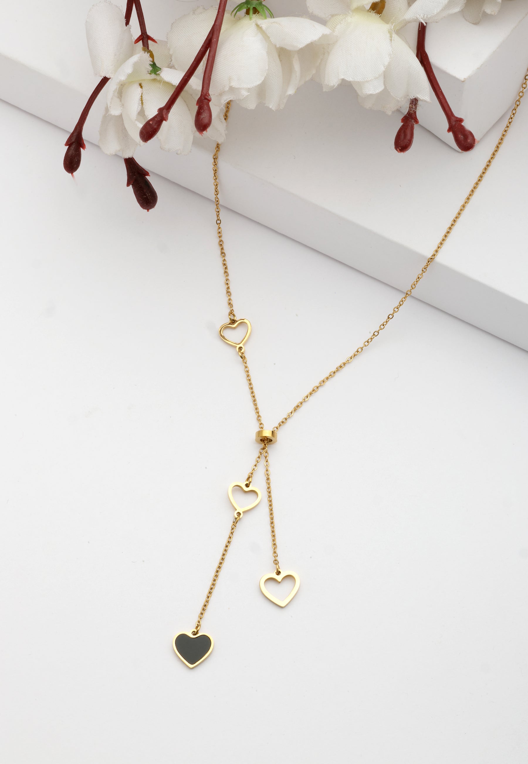 Mini Heart Dangle Chain Necklace
