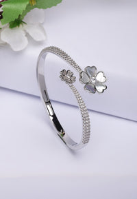 Diva Dainty MOP Flower Cuff Bracelet