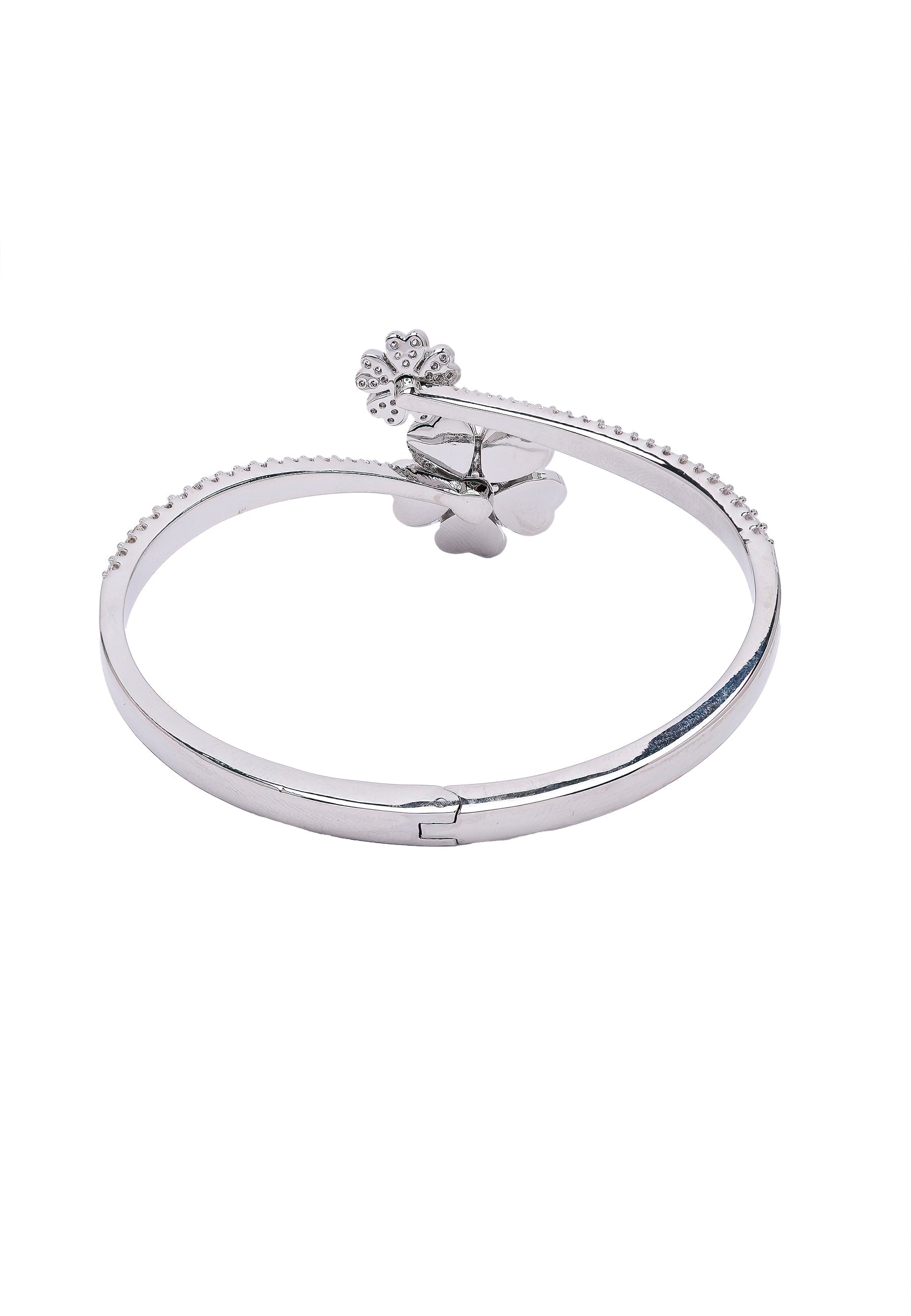 Diva Dainty MOP Flower Cuff Bracelet