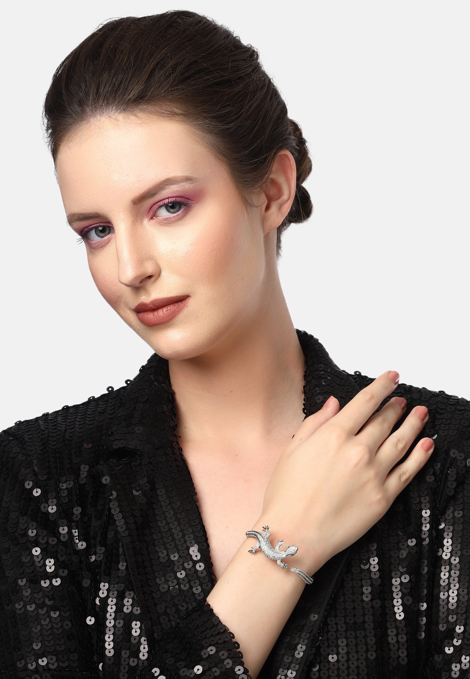 Diva Lizard Cuff Bracelet