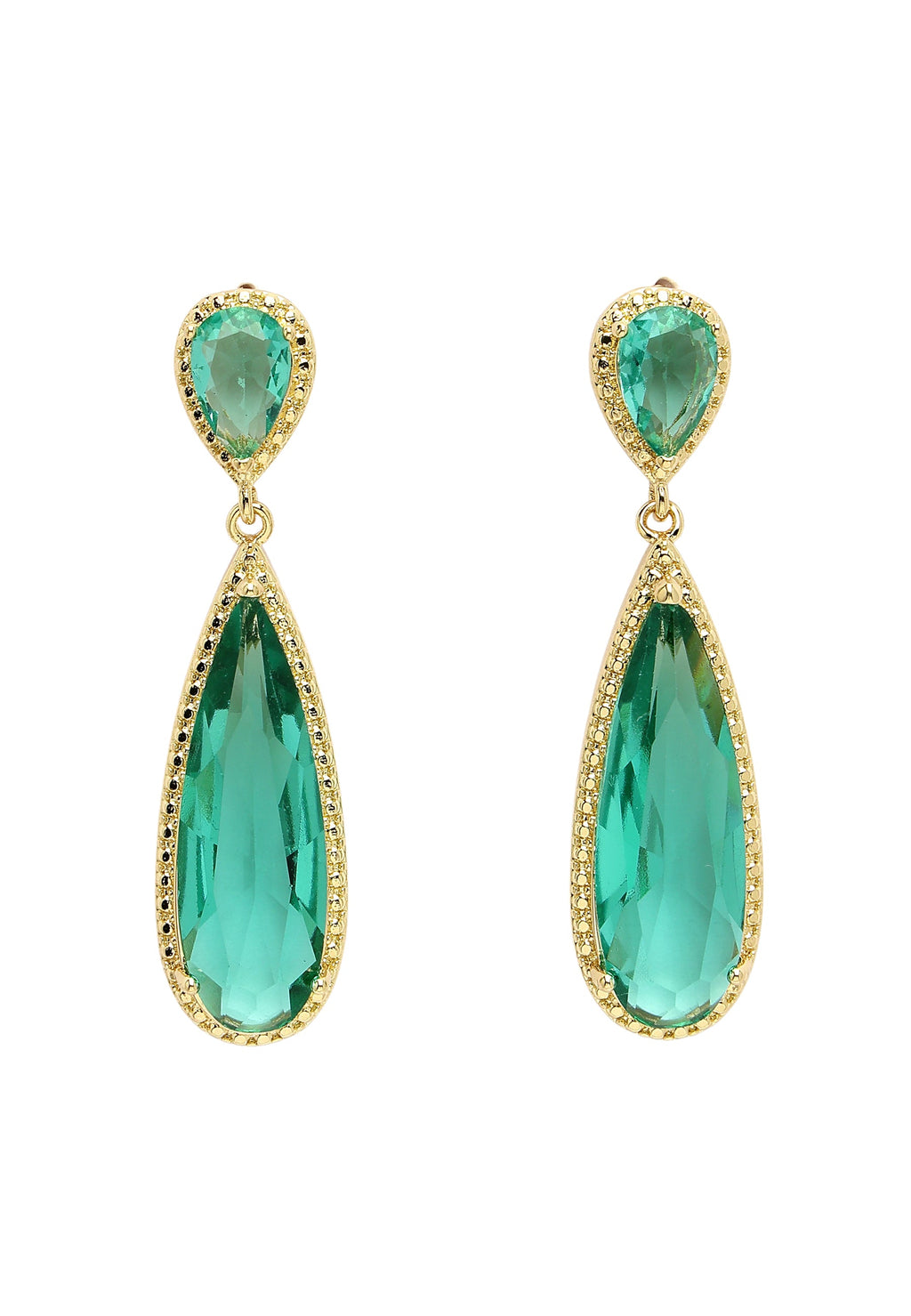 Sleek Water Droplet Dangle Earrings