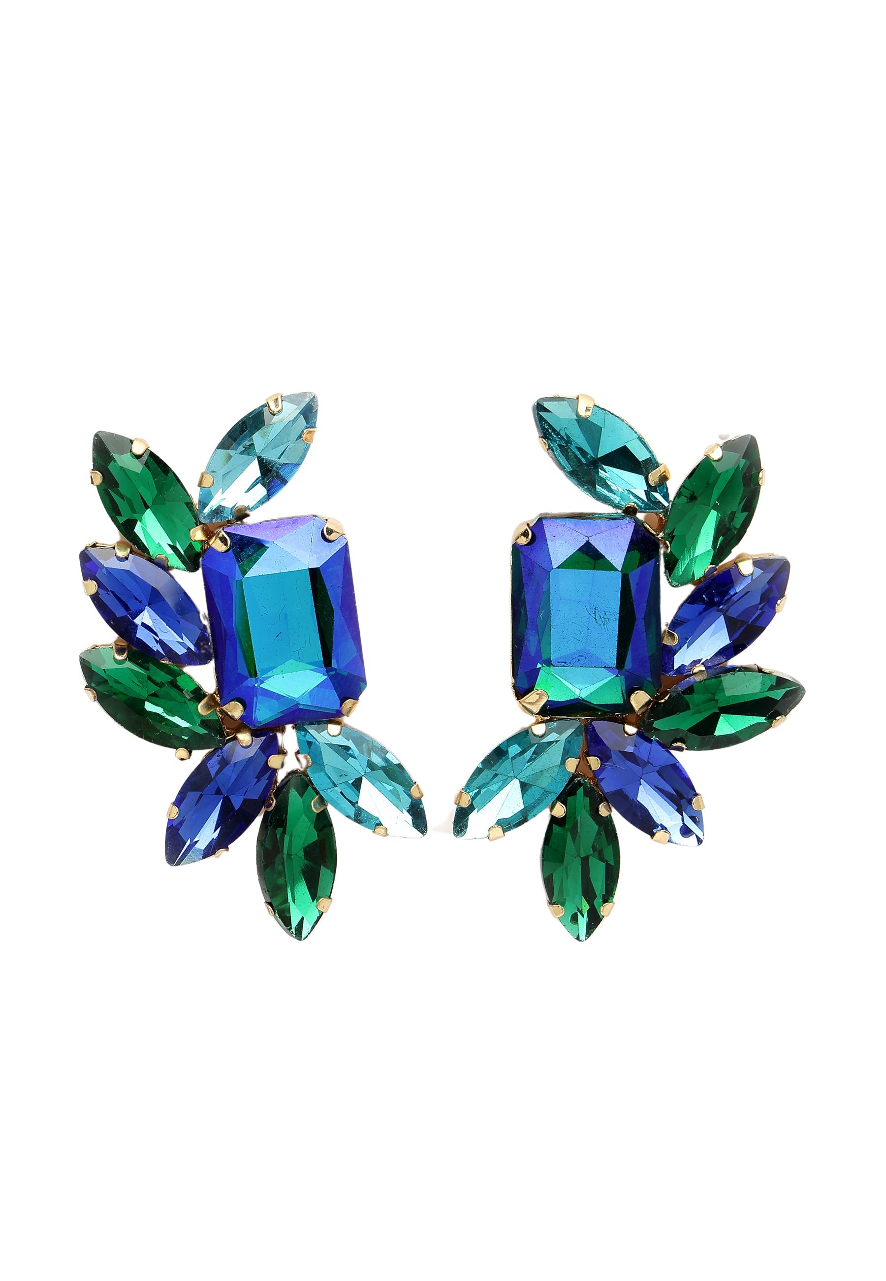 Blossoming Blue Studs