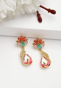 Modern Twirl Drop Earrings