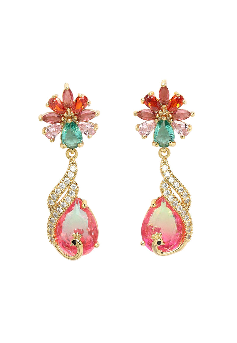 Modern Twirl Drop Earrings