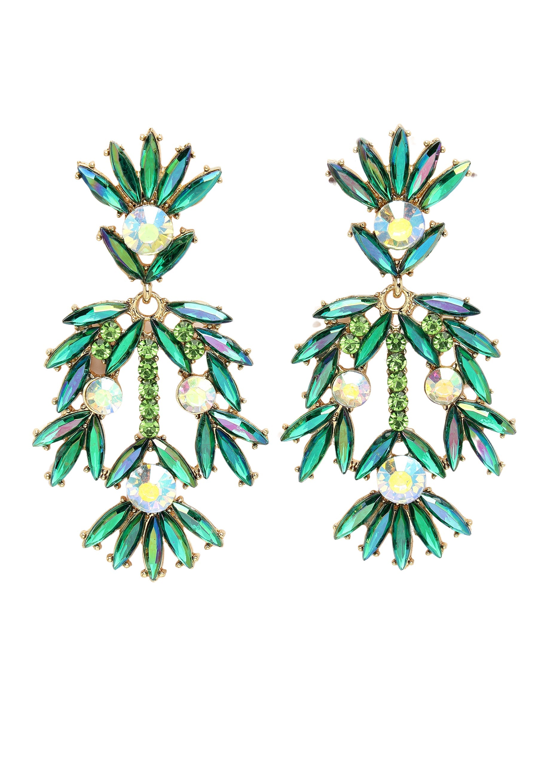 Fancy Floral Plume Earrings