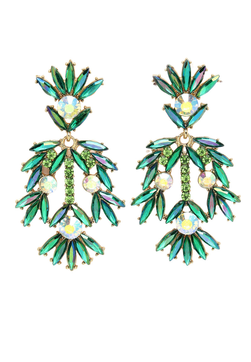 Fancy Floral Plume Earrings