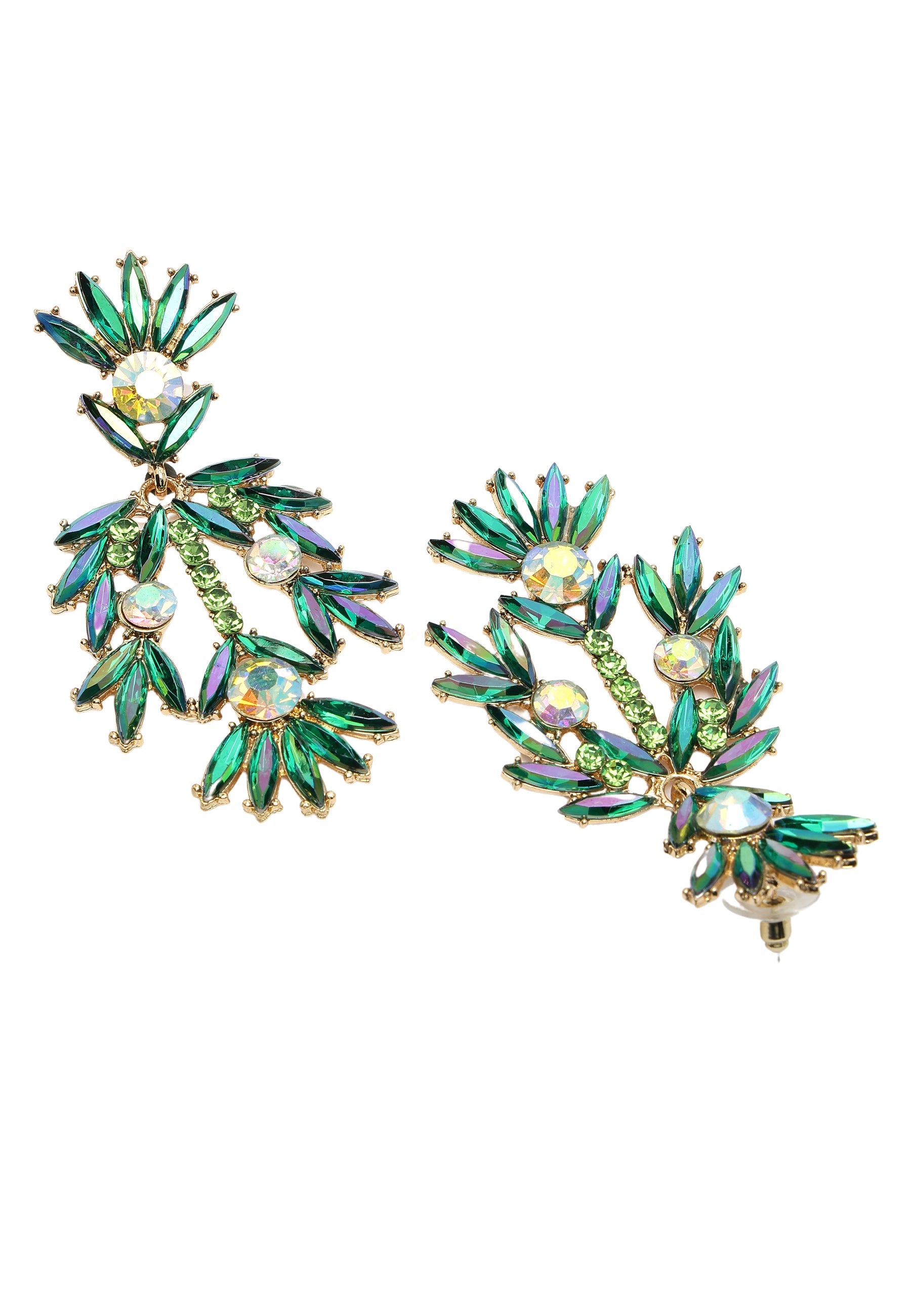 Fancy Floral Plume Earrings