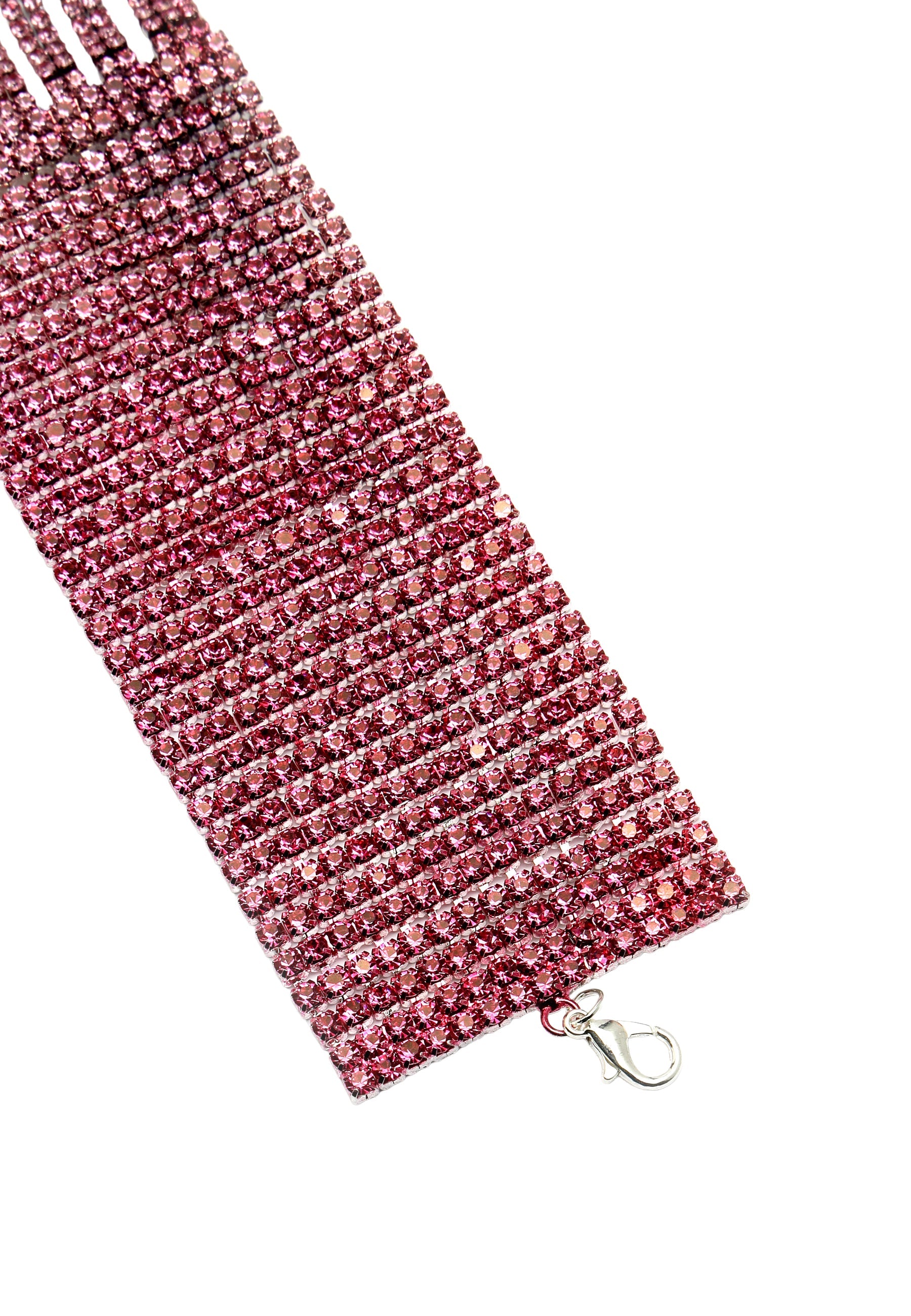 Pink Glitter Chevron Bracelet