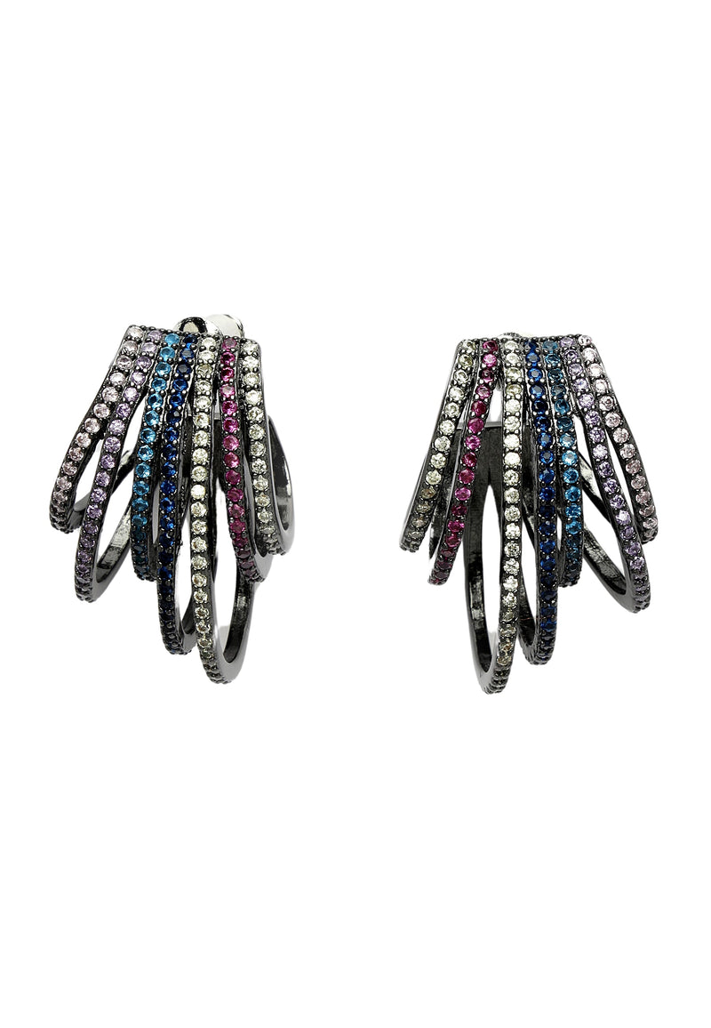 Zirconia Fringe Studs