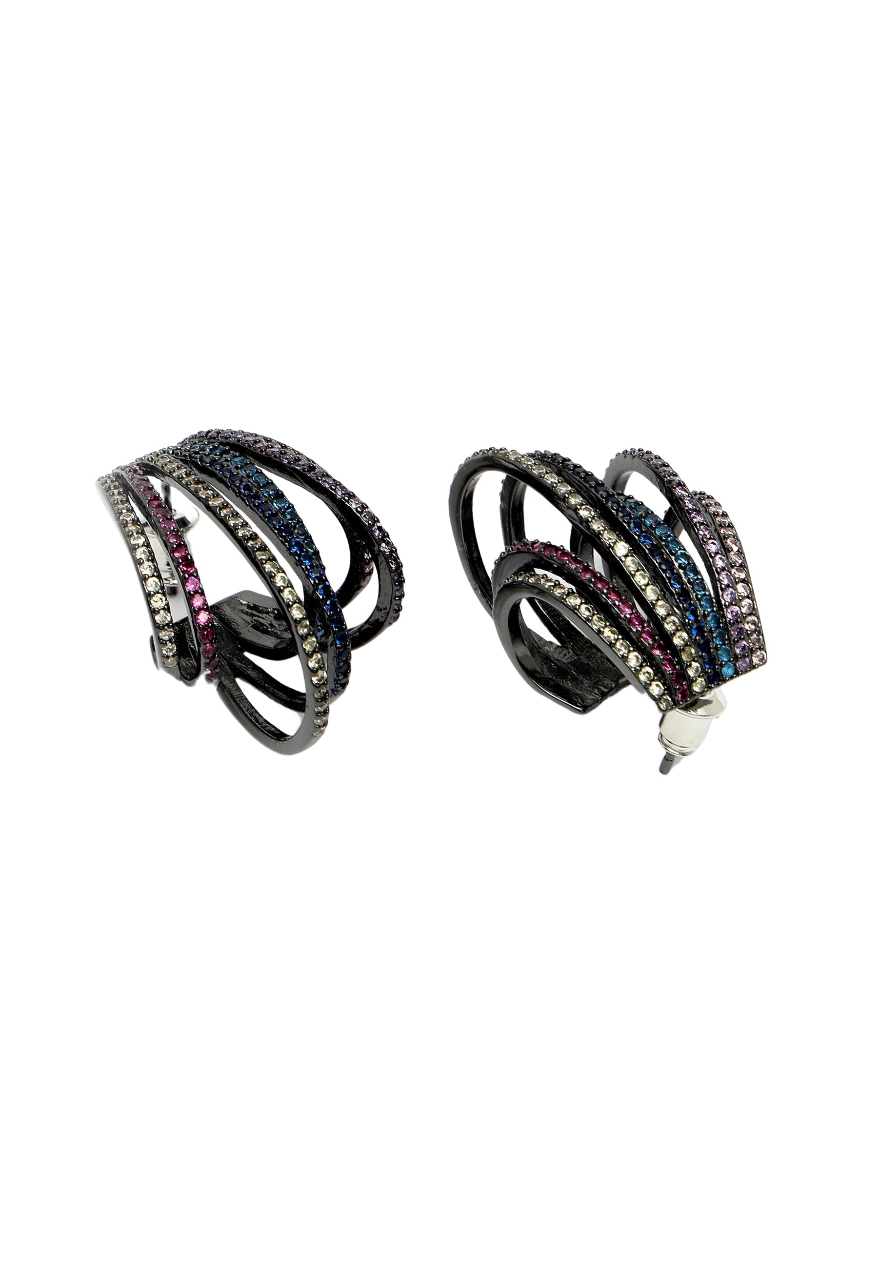 Zirconia Fringe Studs