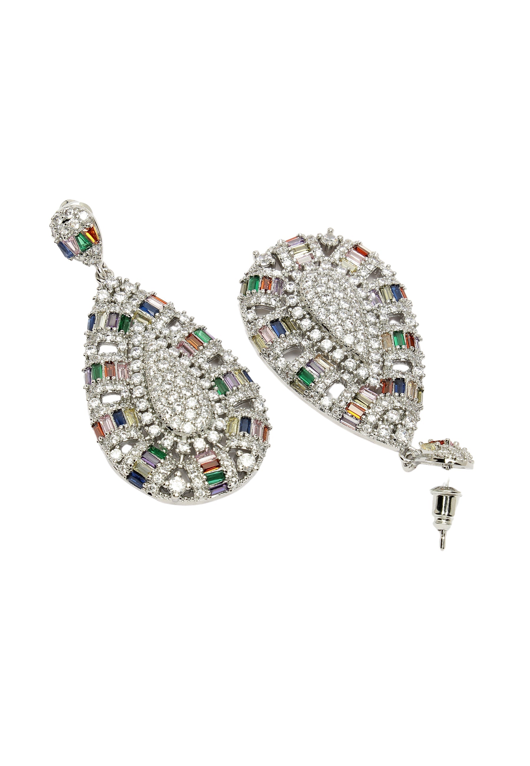 Royal Cubic Zirconia Drop Earrings