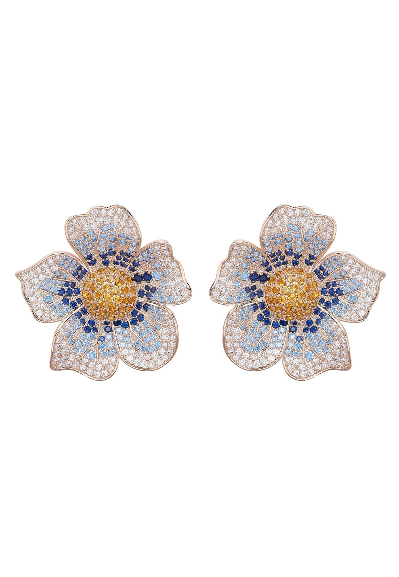 Diva Floral Stud Earrings