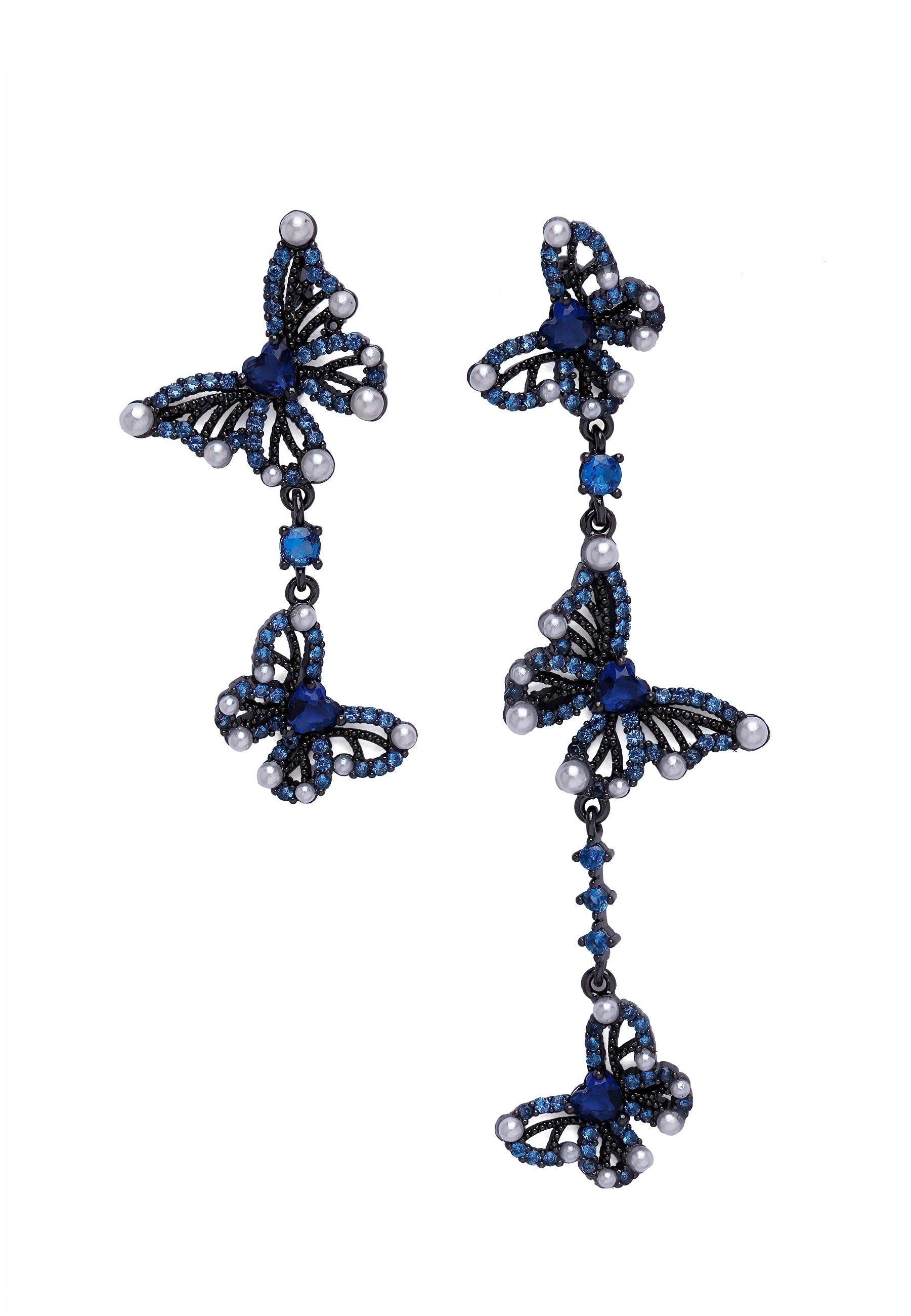 Diva Modern Asymmetric Butterfly Earrings