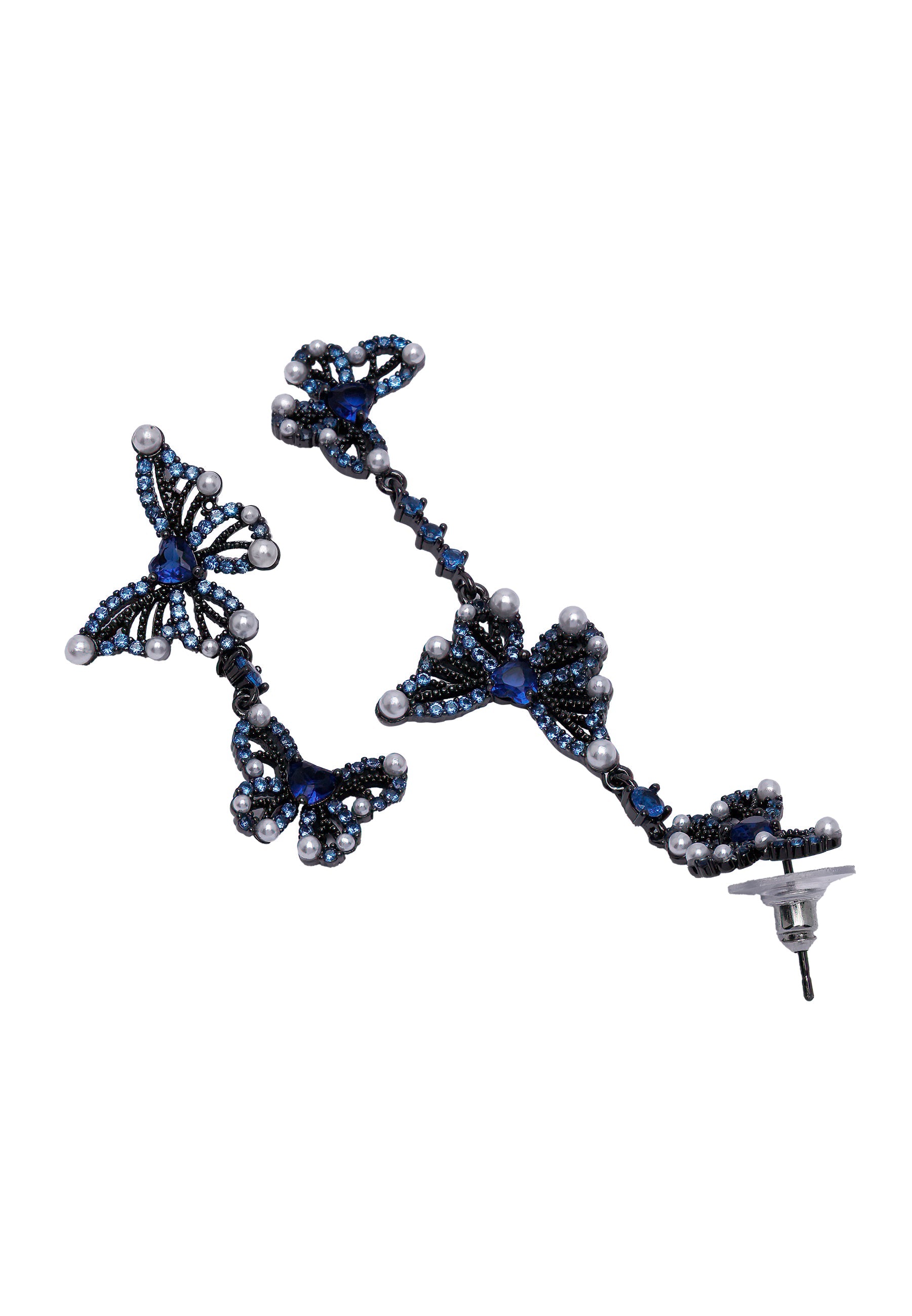 Diva Modern Asymmetric Butterfly Earrings