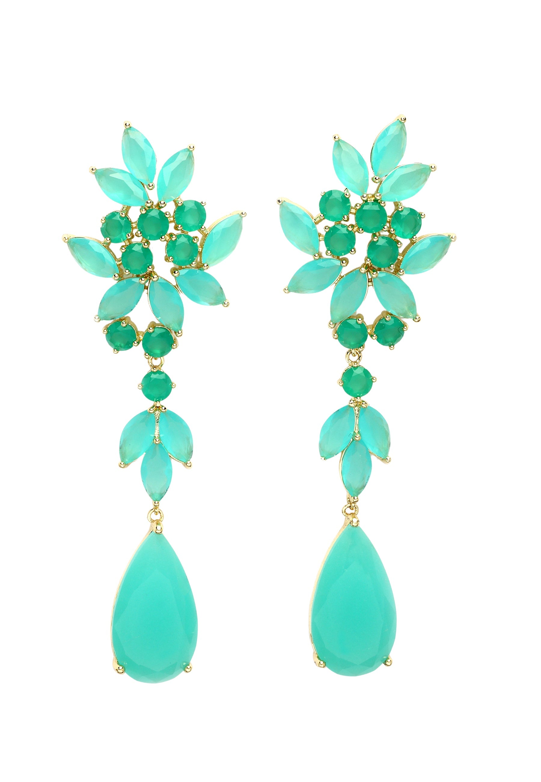Diva Leaf Drop Earrings