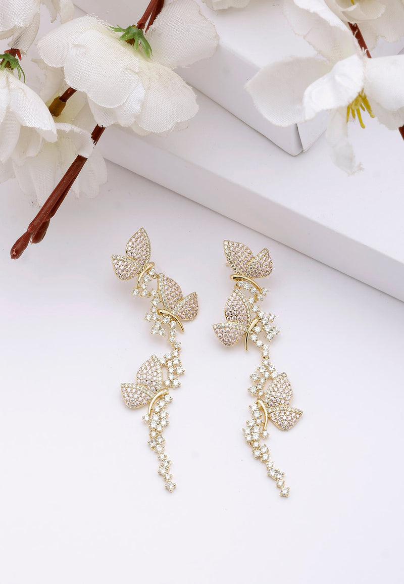 Diva Butterfly Dangle Earrings