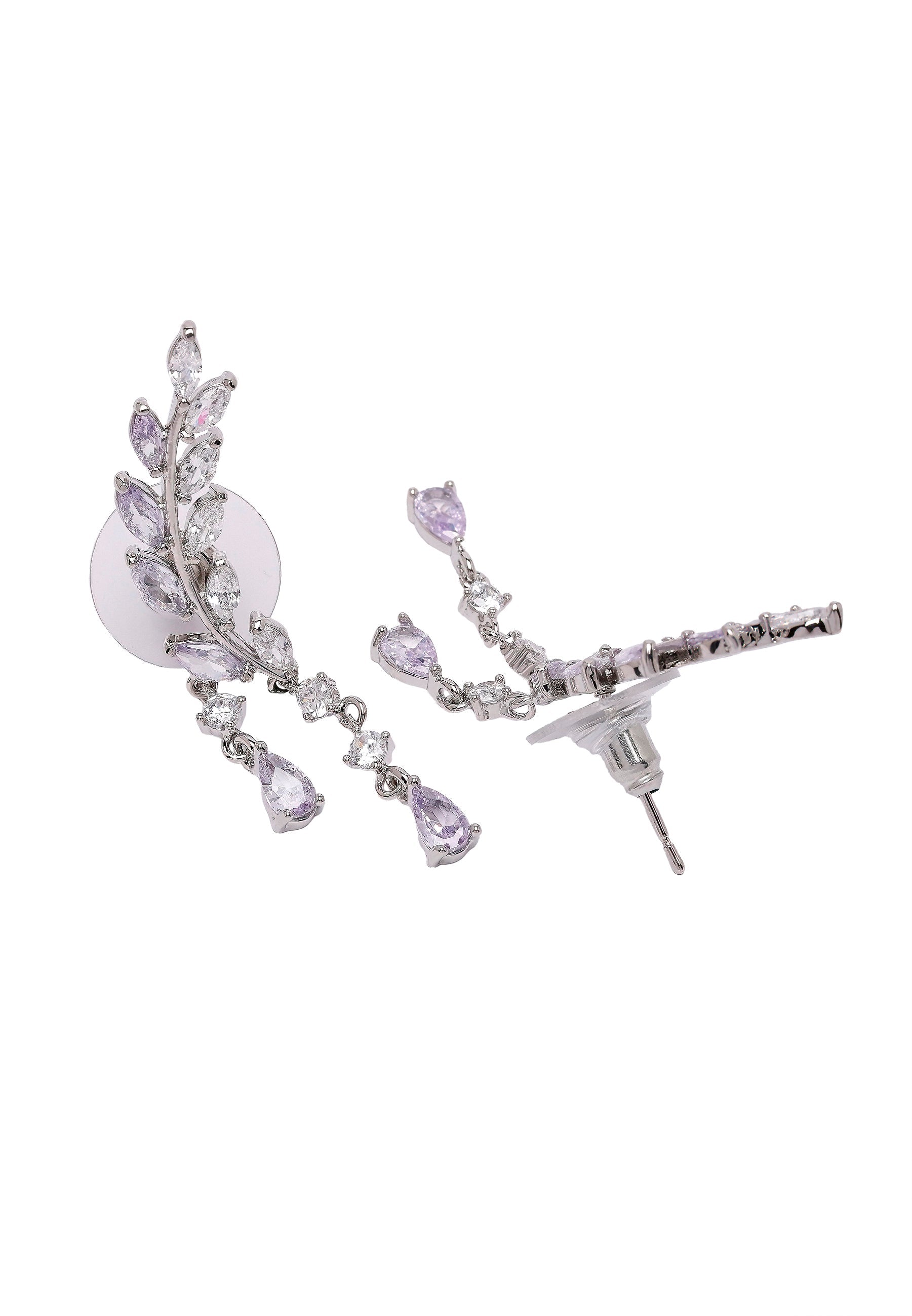 Diva Tilted Leaf Earrings