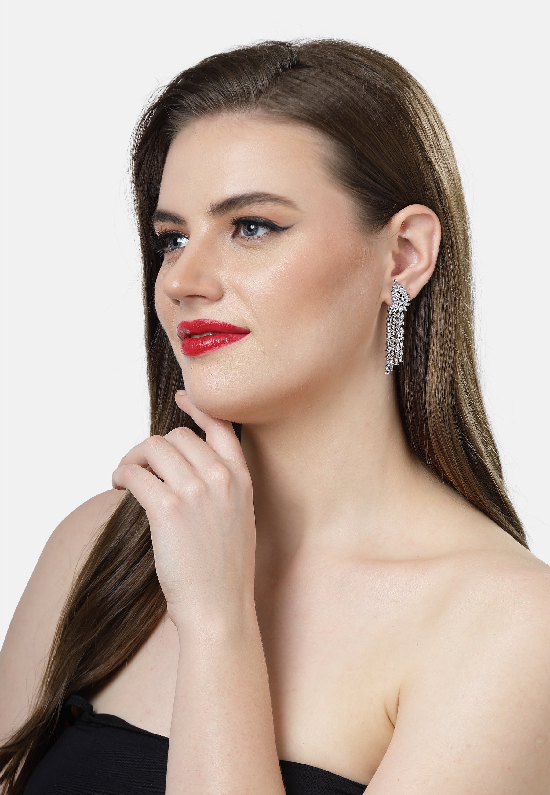 Light Purple Tassel Earrings