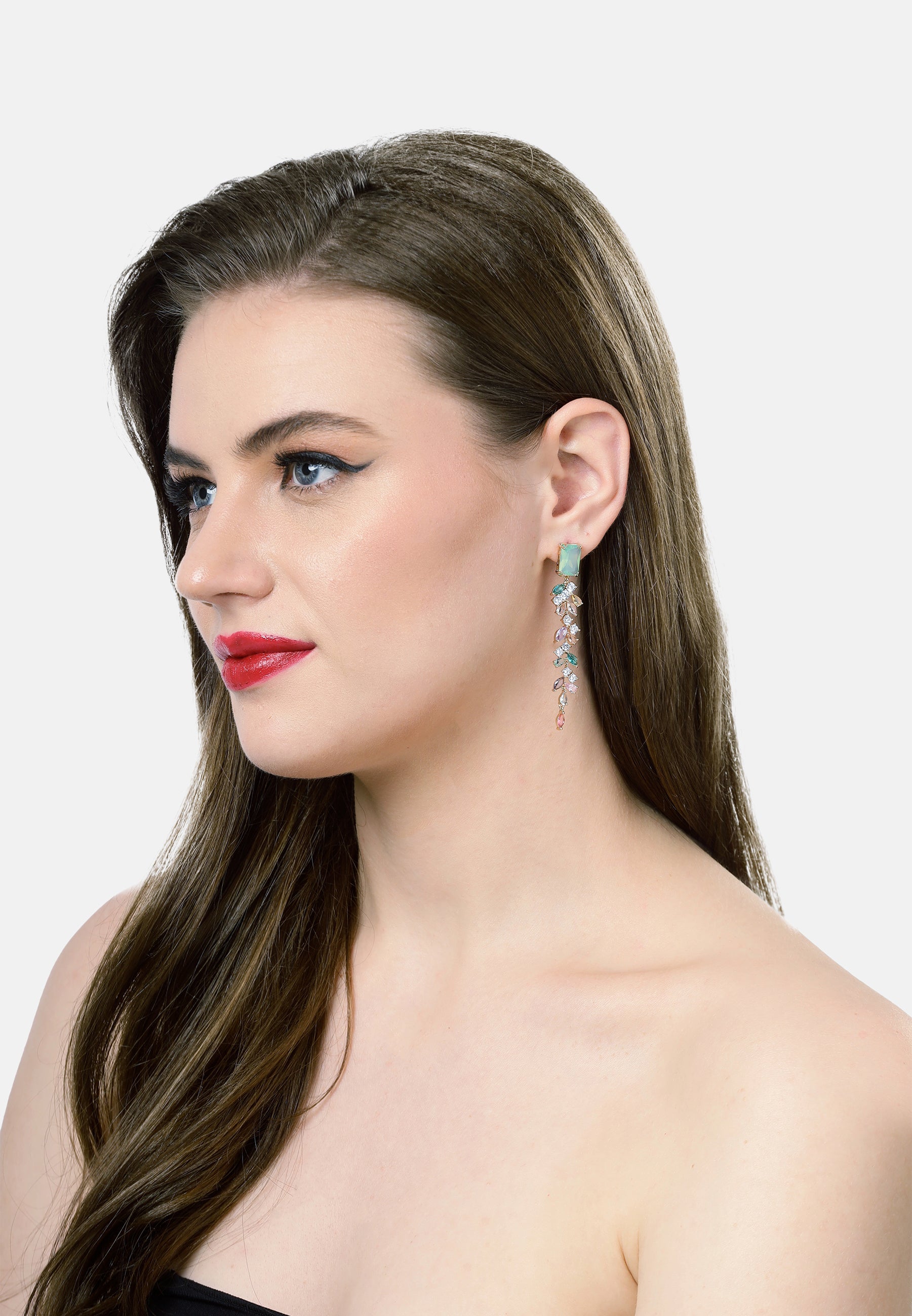 Elegant Leafy Dangle Earrings