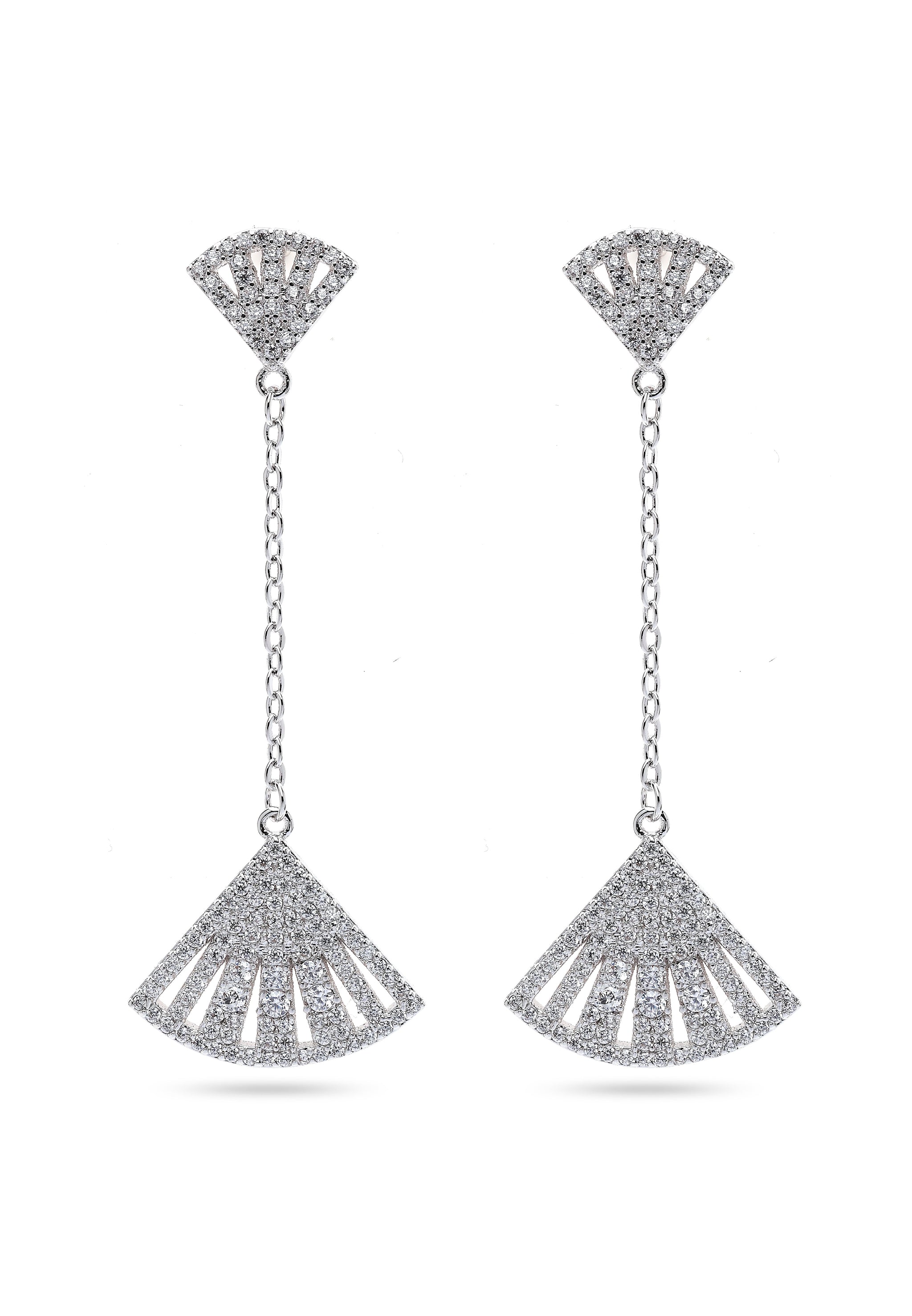 Silver-coloured Seashore Long Earrings