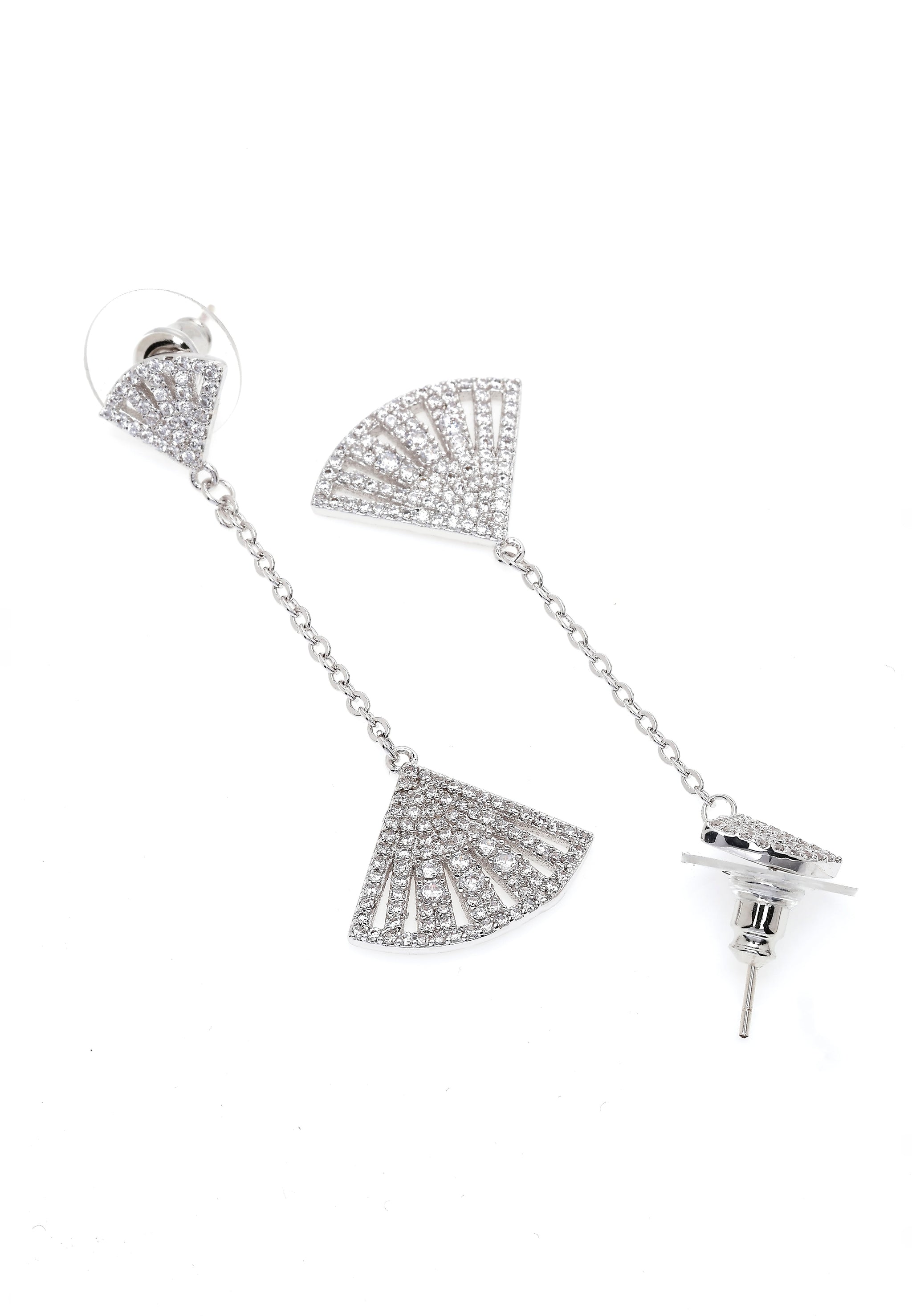 Silver-coloured Seashore Long Earrings