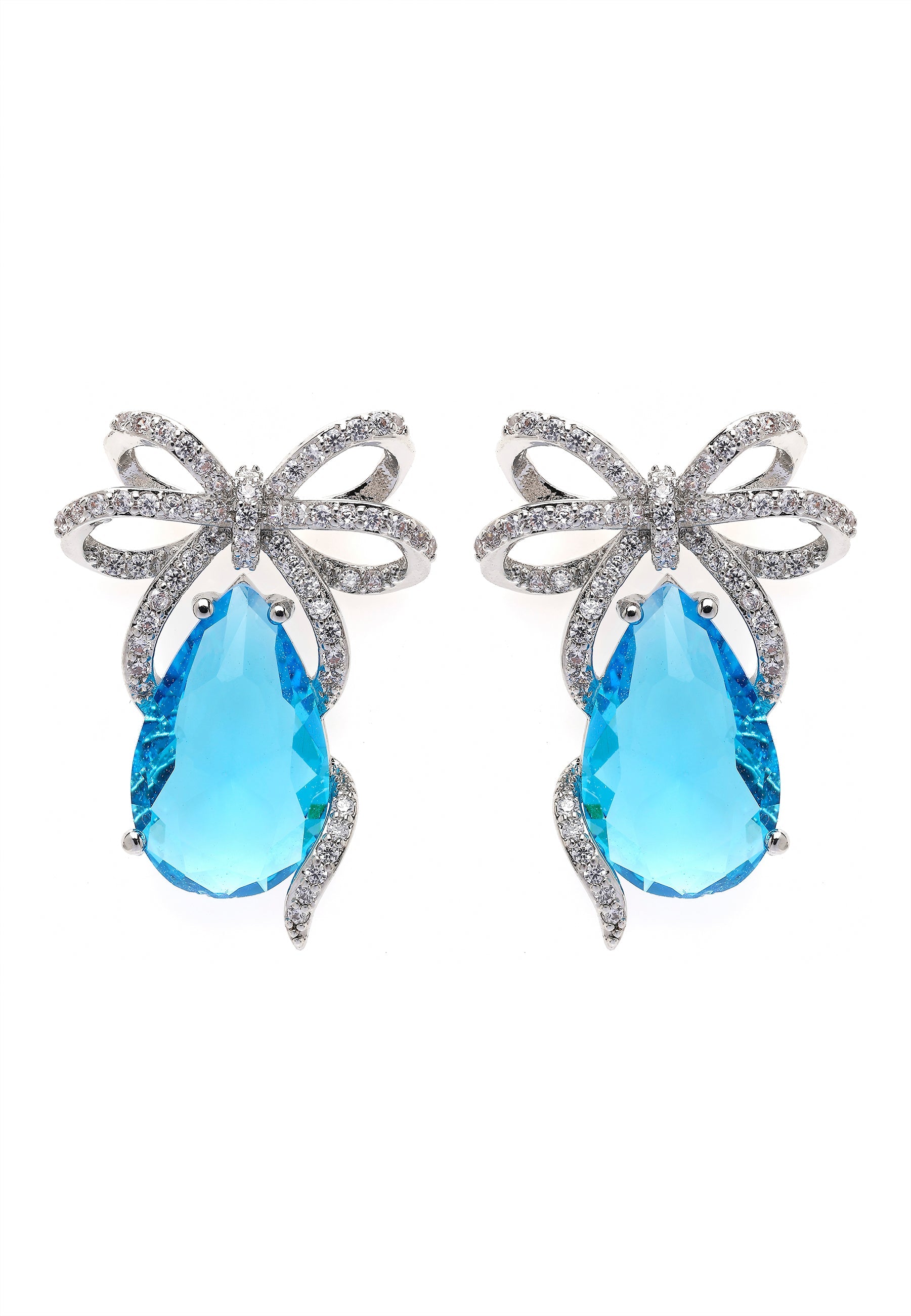 Charming Light Blue Drop Earrings