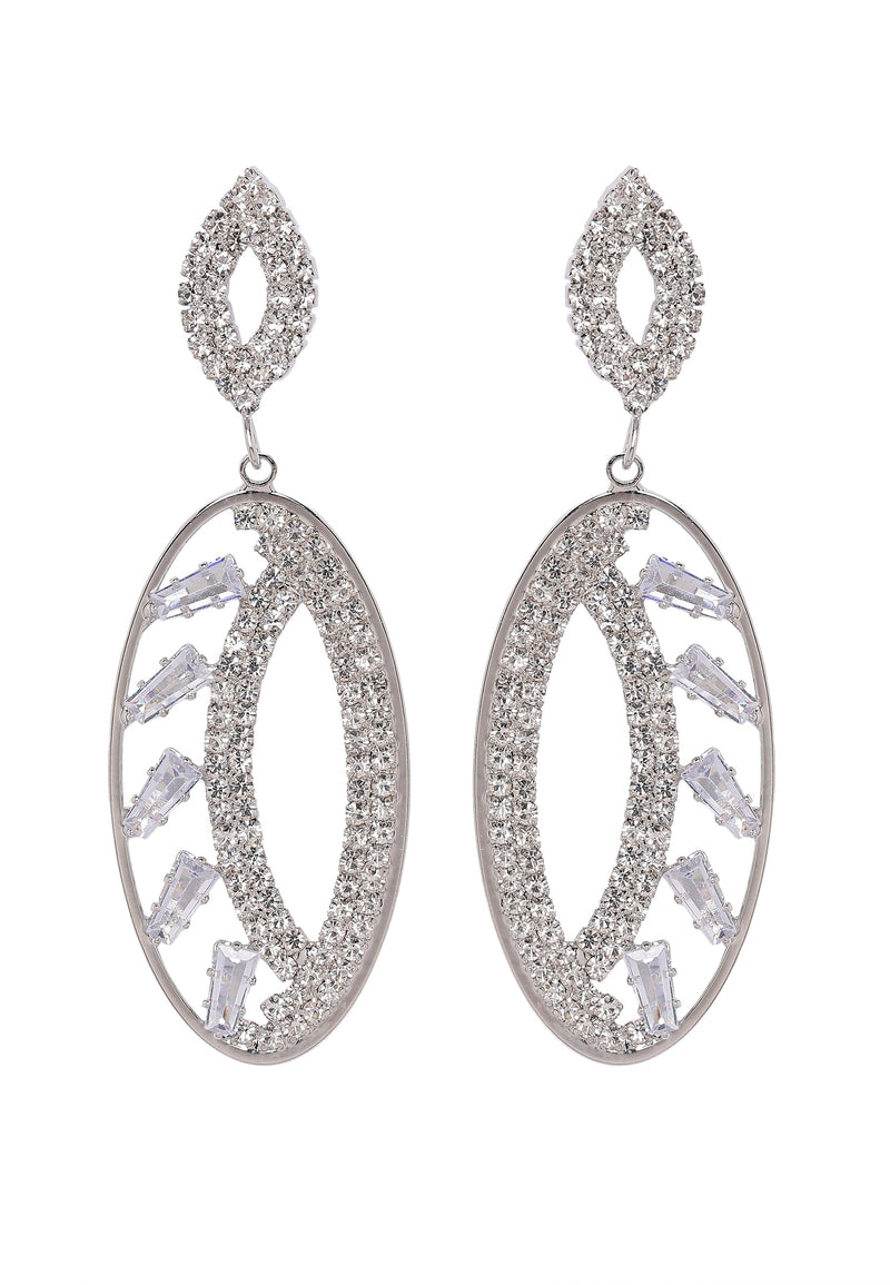 Sparkle Oval Earrings