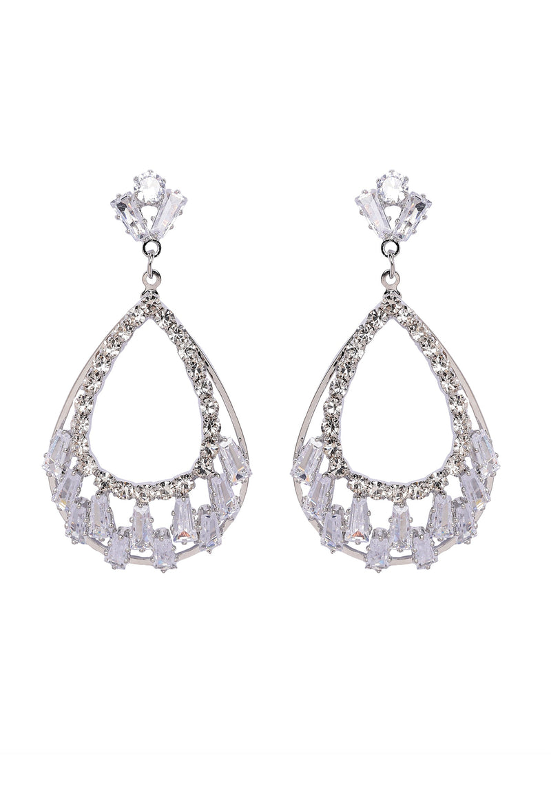 Radiant Teardrop Sparkle Earrings