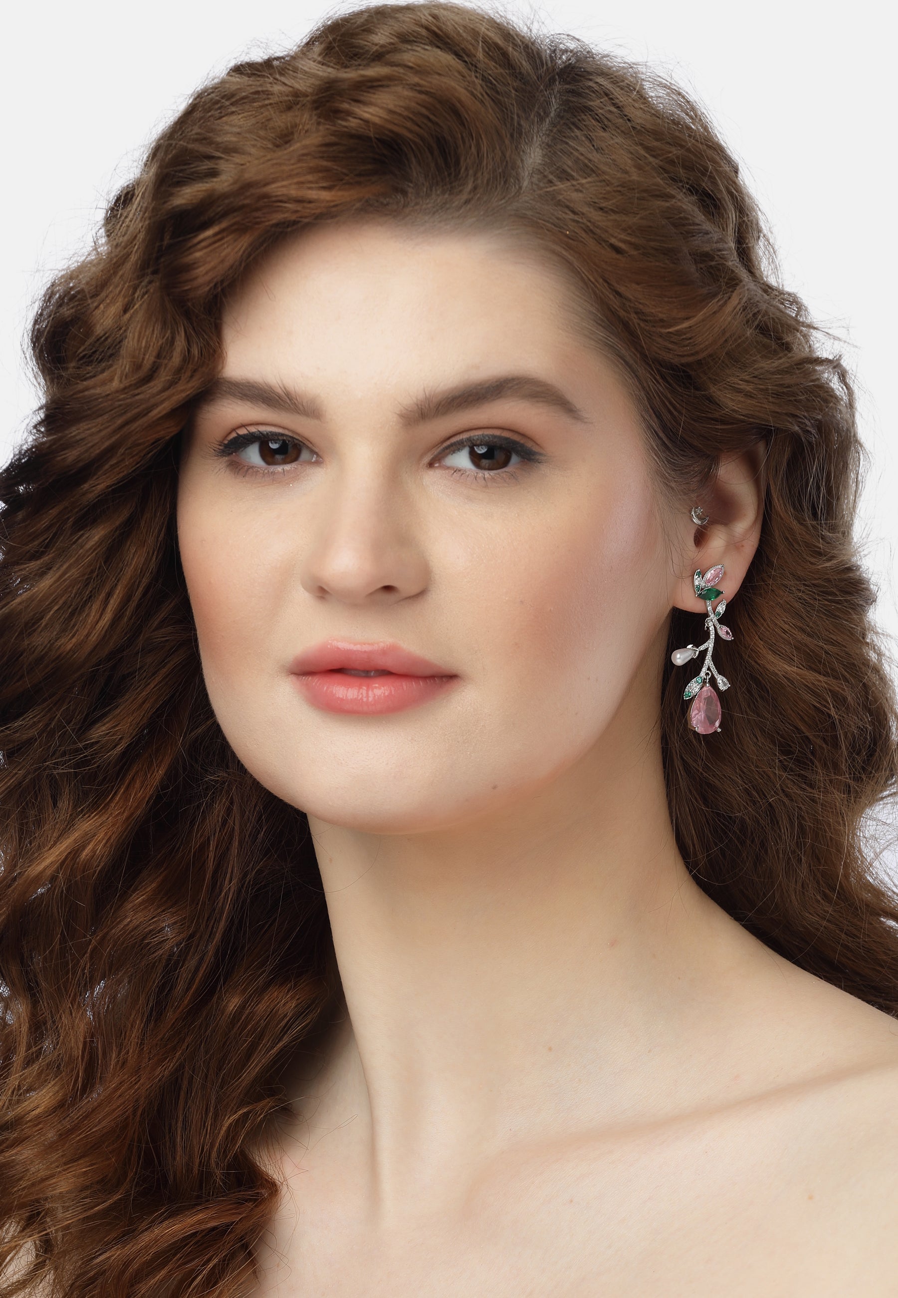 Elegant Floral Drop Earrings
