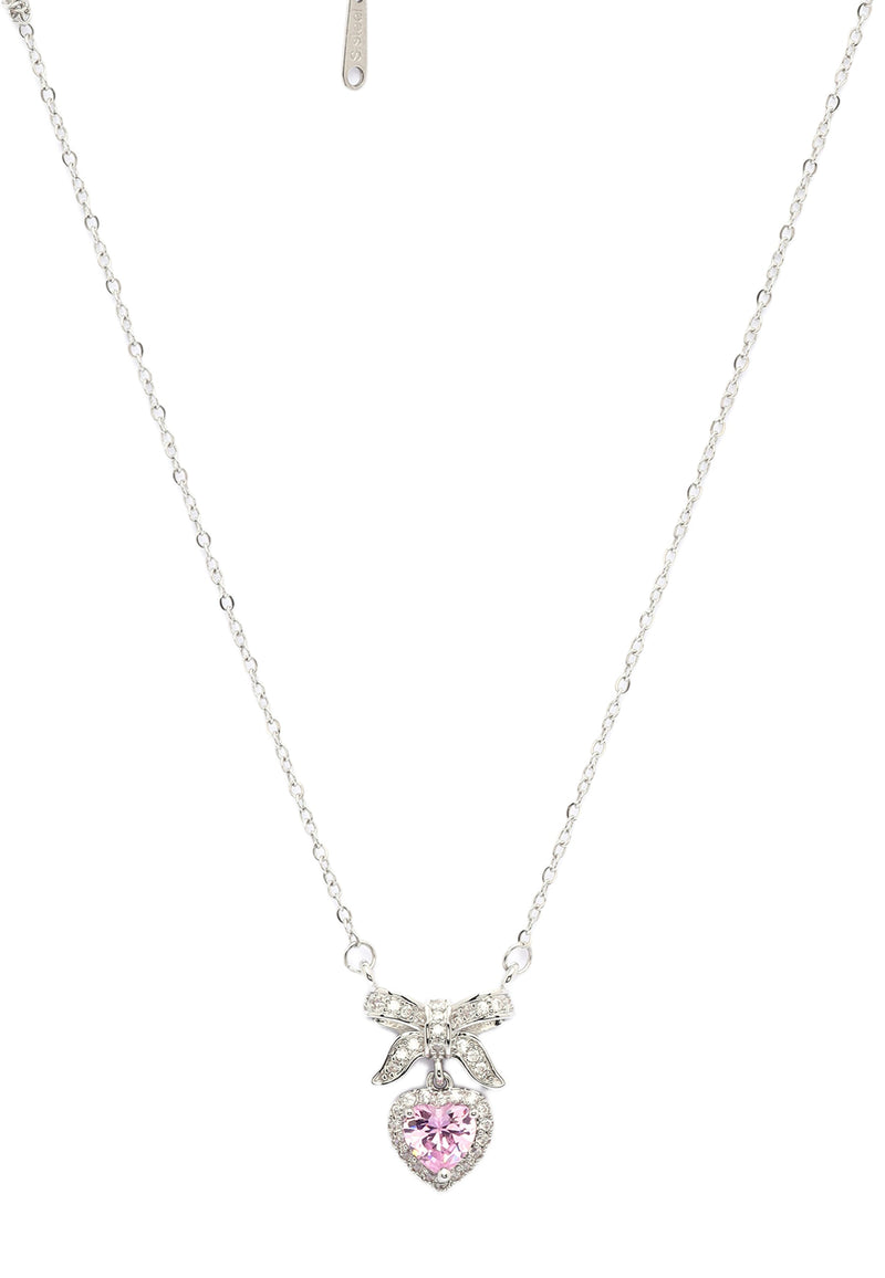 Bow of Hearts Necklace
