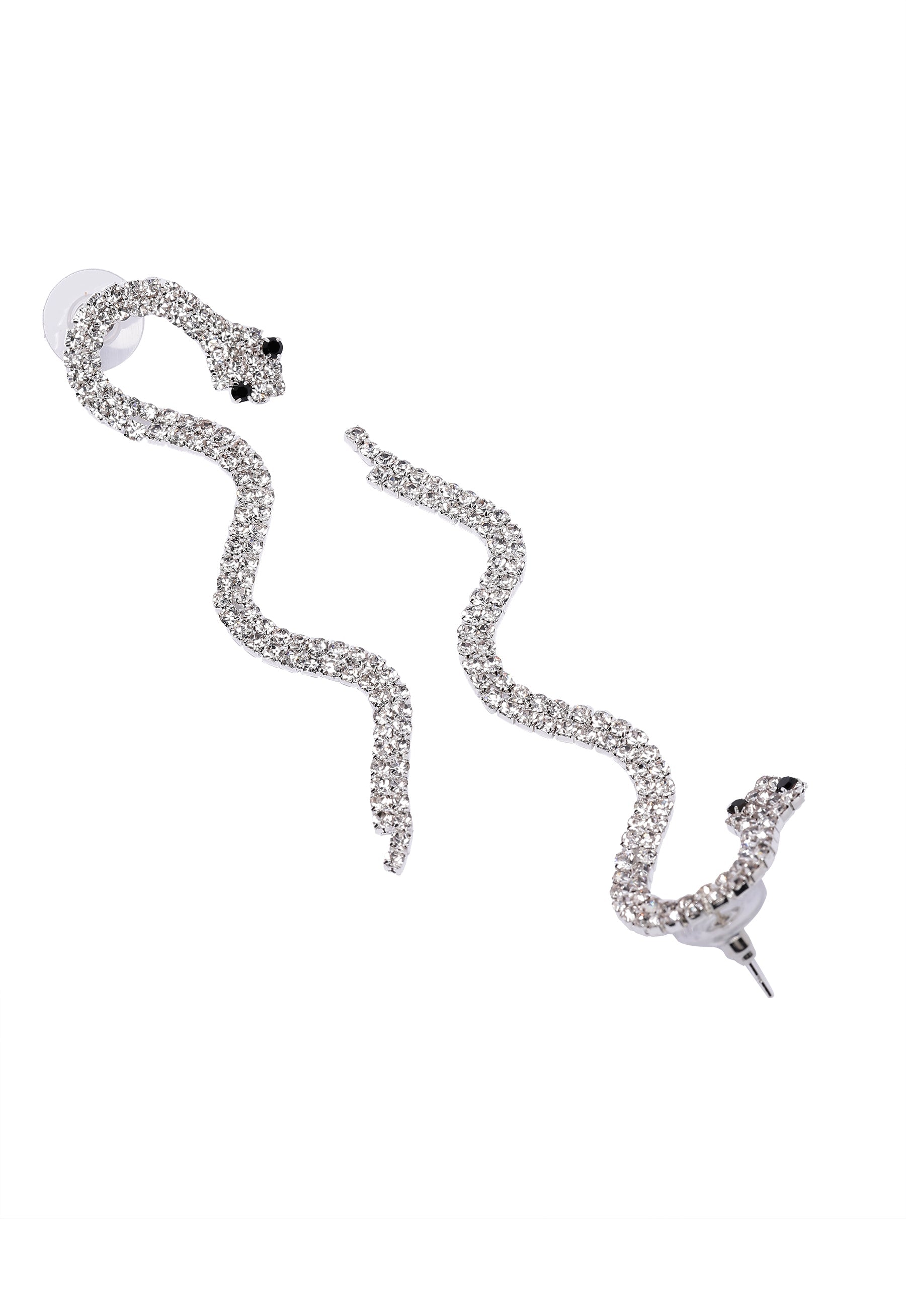 Slithering Serpent Long Earrings