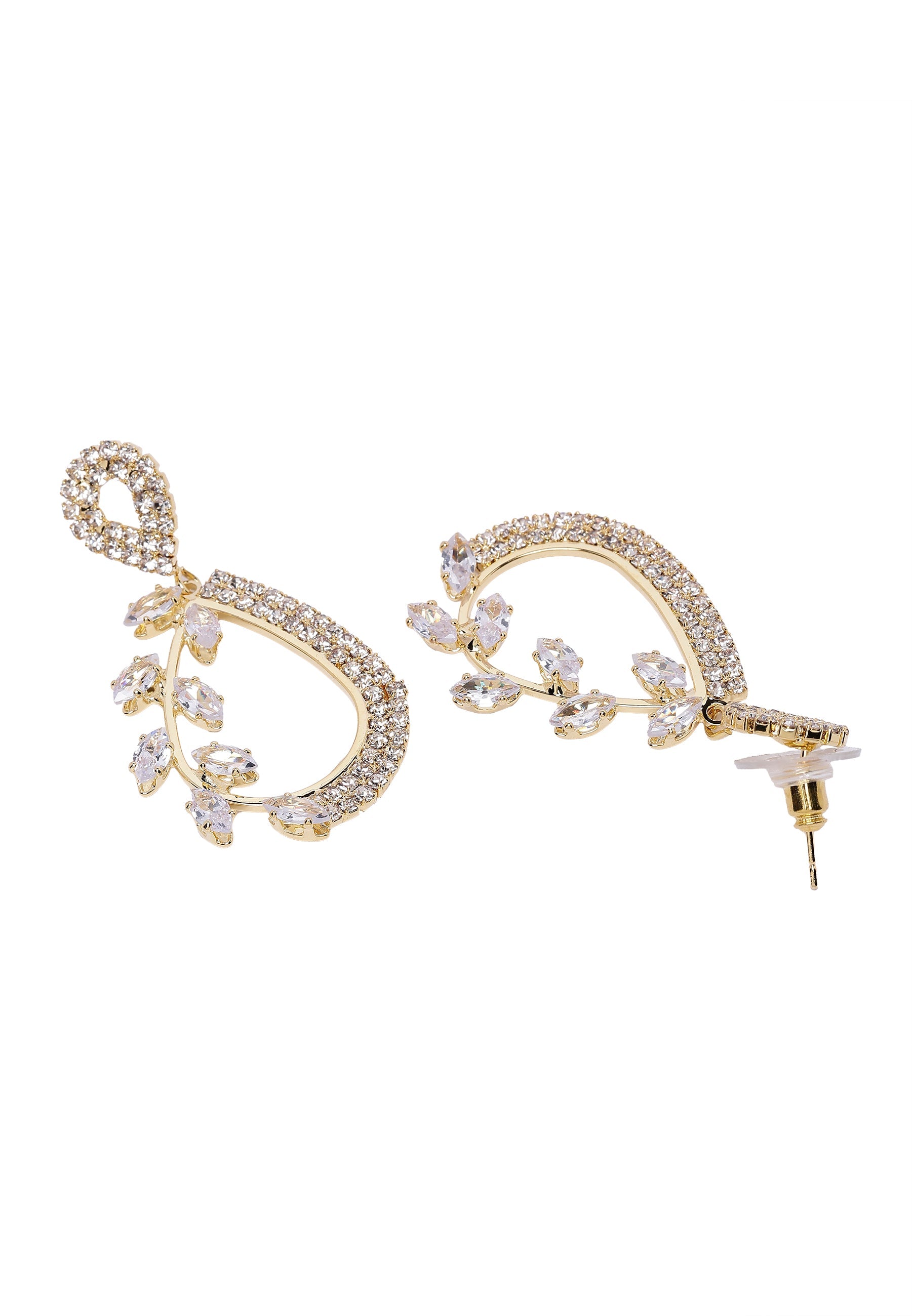 Modern Floral Drop Earrings