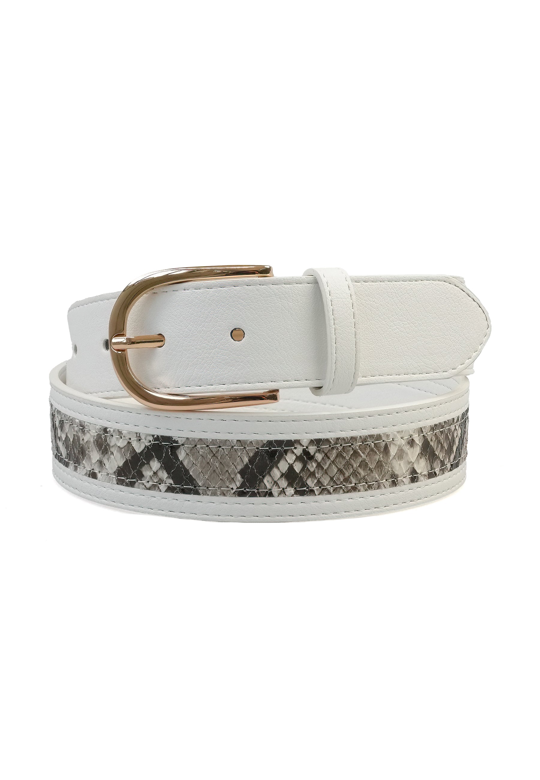 Dual Snake Print Belt