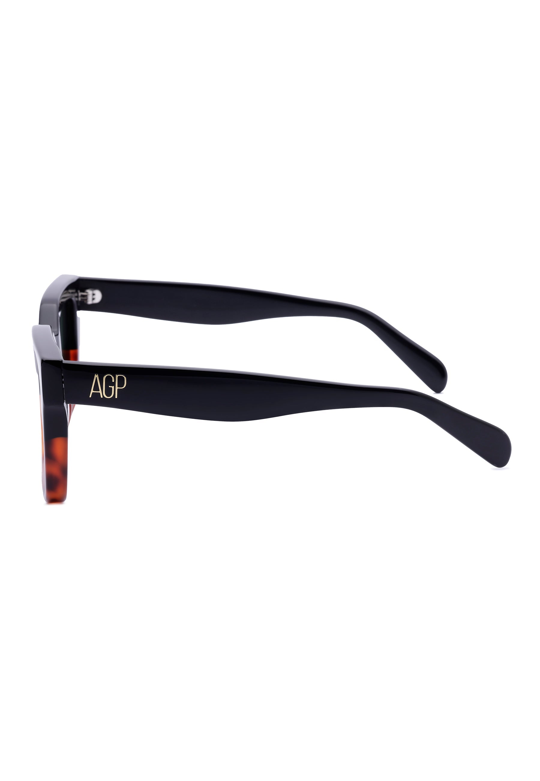 Two-Tone Geometric Edge Sunglasses